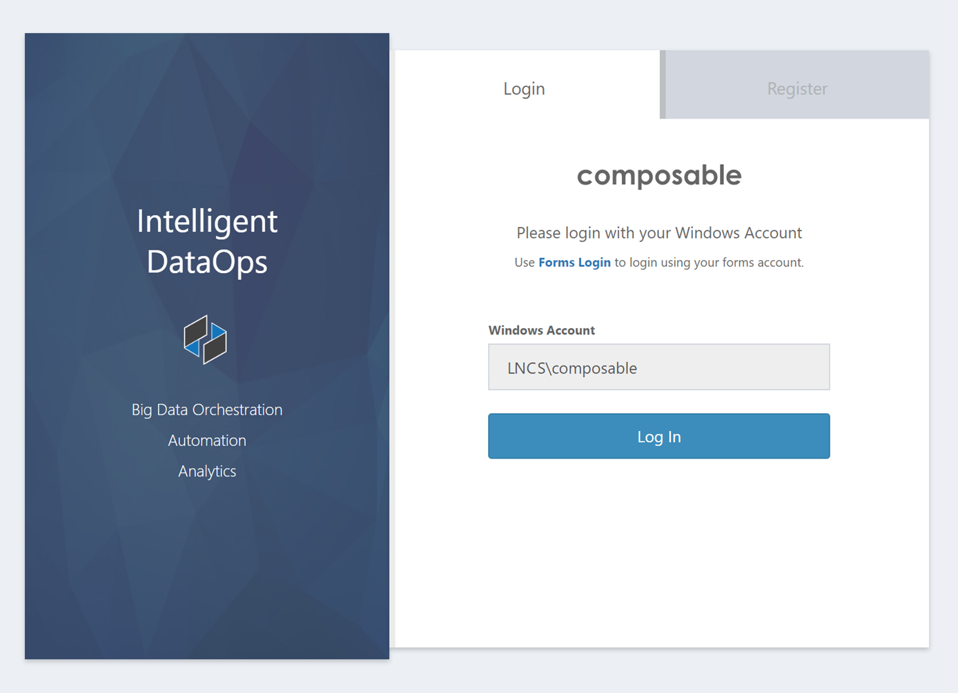 !Composable Registration with Windows Auth