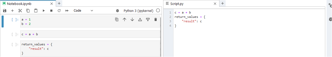 !DataLabs Notebook Runner Script Code Example