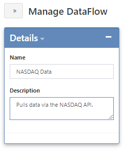 Manage DataFlow