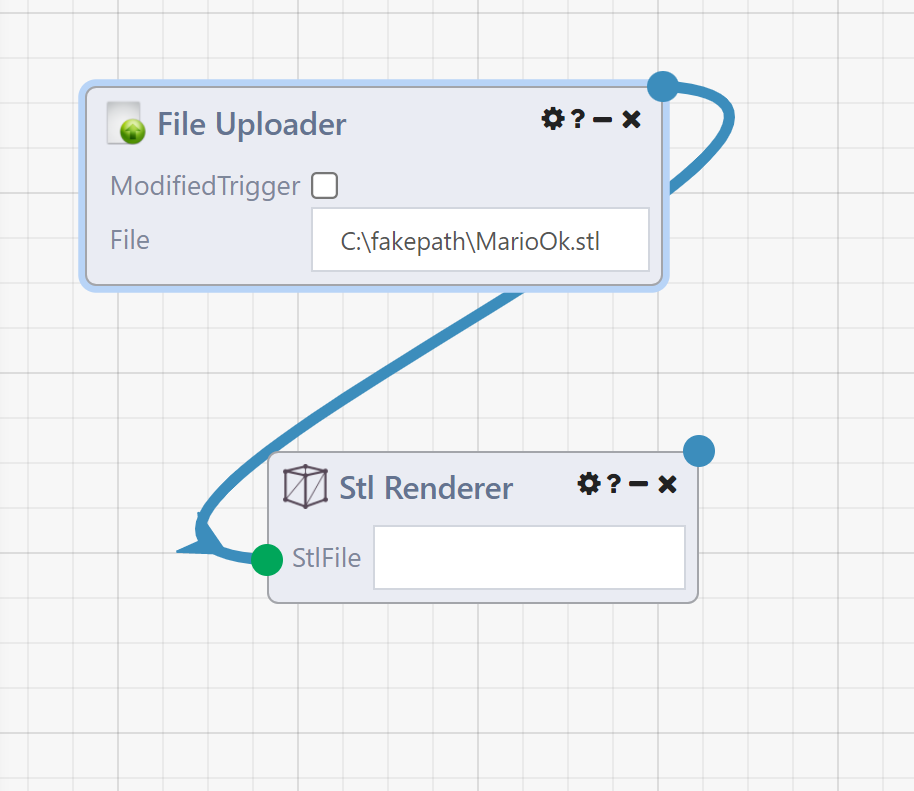 !Example DataFlow that uploads a stl file