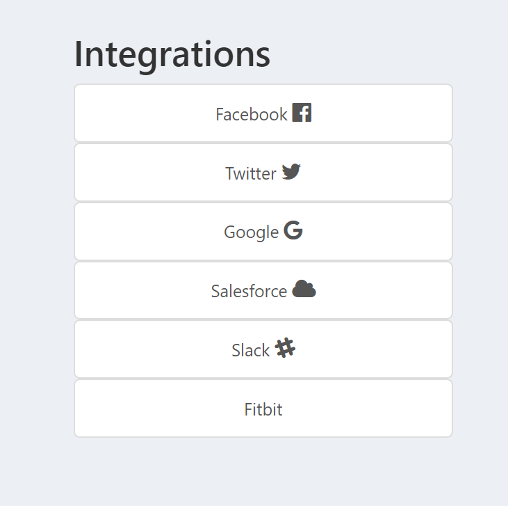 !User Profile Integrations